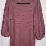 Gyft  Women’s Mauve Waffle Knit top - Size Large Photo 0