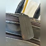 st. john's bay  Black Leather Back Pack Adjustable Purse Photo 2