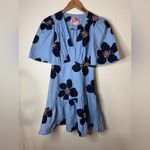 Kate Spade Blue Grand Flora Floral Flounce Mini Dress 0 Photo 1