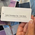 NWT Amy Sport Color Block Sleeveless Quarter Zip Top Shirt M Multiple Size M Photo 6