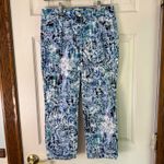 Nine West Nine‎ West Chrystie Capri Abstract Print Stretch Cropped Pants Size 4 Photo 6