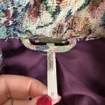 Free People Women's  Size 10 Floral Tapestry Moto Jacket Full Zip Photo 2