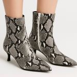 Abound  Ankle Booties Size 9 Snake Print Kitten Heel Pointed Toe NEW Photo 0