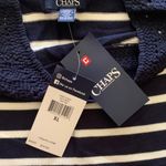 CHAPS  Navy and Cream Striped Women's Sweater Photo 1