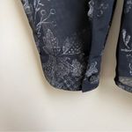 Decree  Black Sheer Half Button Up Blouse Size Medium Photo 4