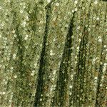 Mac Duggal Ieena olive green sequin full length long sleeve high slit gown. 6 Photo 6