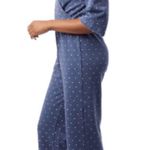Alternative NWT Bay Blue Pin Dot Piper Cross Front Cropped Jumpsuit XS Dots Photo 2