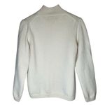 Ann Taylor  100% Italian Merino Wool Mock Turtleneck Sweater Size L Cream Preppy Photo 11