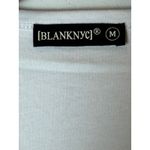 BLANKNYC Shirt Women Medium White Cotton Might Be Right Shoulder Pad Tee NWT Photo 7