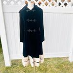 Vintage Black Velvet Coat with Mink Fur Trim Photo 5