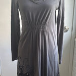 Ariat Y2K Studded Velvet Dress XS goth vintage embellished layered Photo 0