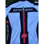 Zero‎ Bike Cycling Jersey Full Zip Long Sleeve Athletic Activewear Top Blue Size M Photo 5