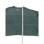 Hollister  women's cropped long sleeve‎ waffle tee size S dark green Photo 4