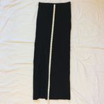 Bec & Bridge  EUC Knit Ribbed Black Maxi Skirt with High Slit - Size 4 Photo 3