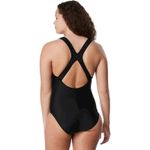 Speedo  Size 12 One Piece Swimsuit Ultraback Black Moderate Shelf Bra UPF 50 217 Photo 1