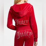 Juicy Couture 🔥 OG Bling Velour Iconic Tracksuit Hoodie & Pants Flash Red LARGE Photo 1