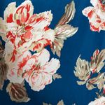 Pinkblush  Blue Pink Floral Wrap Maternity Maxi Dress size medium Photo 4