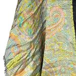 Style Palette Modal Shawl Black Paisley Border Wrap Scarf Large Soft 29x84 Photo 6