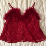 Vintage Sheer sexy crop top Red Size M Photo 0