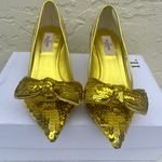 Valentino Garavani Runway Sequin Dollybow Pump, Gold, EUR 37 US 7 Brand New Photo 8