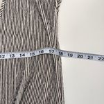 Ann Taylor Factory Cream & Black Striped Knit Hem Textured Top Photo 5