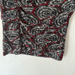 Style & Co Style Co Y2k Petite Women's Black Red White Abstract Print Top L Dark Grunge Photo 4