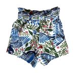 Farm Rio  High Waist Shorts in Blue Tropical Print Size XSmall Photo 2