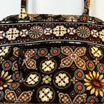 Vera Bradley Bag Brown Top Zip Paisley Bag Photo 1