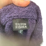 Eileen Fisher  Dark Purple Short Teddy Jacket Coat Size‎ Medium Photo 6