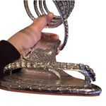 Simmi  Asos Ankle wrap rhinestone strappy formal heel US7 sexy unique prom Photo 3