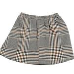 Three Pink Hearts Skort Women's XL Brown Plaid Pleated Mini Skirt With Shorts Photo 5