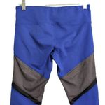 Alo Yoga  Sheila Leggings Blue Grey Black Block Mesh Geometric Athletic M (est) Photo 3