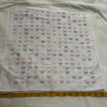 White pastel butterfly print bandana 0816 Photo 3
