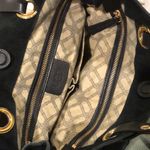 UGG  Black Suede Tote Leather Shoulder Bag Photo 5