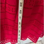 NWT Strapless crochet red pink maxi dress size Large Photo 4