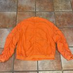 Free People  ruched sleeve linen, blend bomber jacket Photo 6