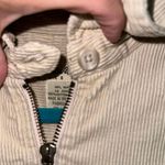 Eddie Bauer Petite Vintage Cream Corduroy Quarter Zip Top Photo 3