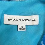 Emma & Michele Emma & Michelle Womens 2X Knee Length Dress Blue Tie Dye Sleeveless Lined Photo 3