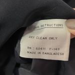 Fleet Street  Jacket Women’s Small Black Gold Mid Length Trench Coat Classic Zip Photo 11