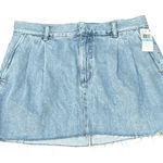 AGOLDE NWT Becker Denim Mini Skirt Size 31 US in Rotate Blue Cotton Photo 0