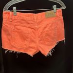 PINK - Victoria's Secret PINK Victoria’s Secret- neon orange jean shorts Photo 2