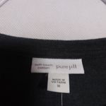 J.Jill  Pure Jill Dark Charcoal Soft Touch Cotton Long Sleeve Top Size M Photo 5