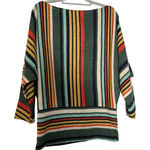 White Birch ‎ striped batwing Sweater size M Photo 0