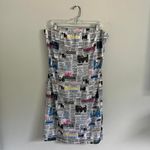 Y2K NEWSPAPER‎ WEARER MAXI SKIRT White Size 3X Photo 1