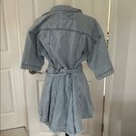 We The Free  Light Blue Denim Tied Short Sleeve Dress Photo 2