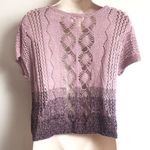 Mudd 🆕 Cropped knit short sleeve v neck sweater top Photo 2