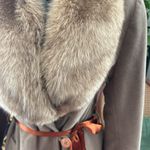 Vintage Union Made Alorna NY Taupe Fur Collar Man Made Cashmere Penny Lane Coat Tan Size undefined Photo 2