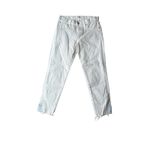 MOUSSY VINTAGE Burnside Skinny Jeans SIZE 27 White Distressed Denim Patchwork Photo 3