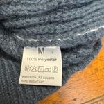 Womens Striped Knit Sweater Long Sleeve Crew Neck Pullover Size M White Size M Photo 3