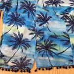 New Women’s Ocean Drive Blue Tropical Print Sheer Swimsuit Cover Up One Size Size undefined Photo 7